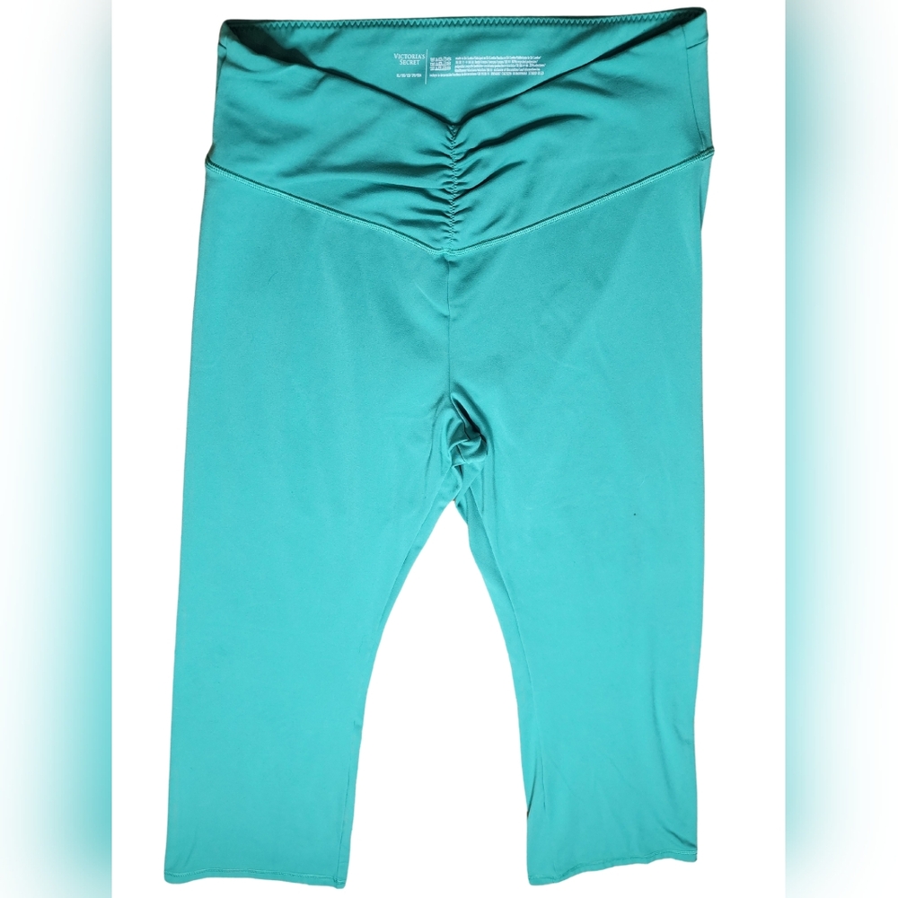Love Cloud High-Rise Ruched Flare Leggings, Green, XL
